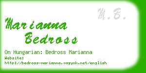 marianna bedross business card